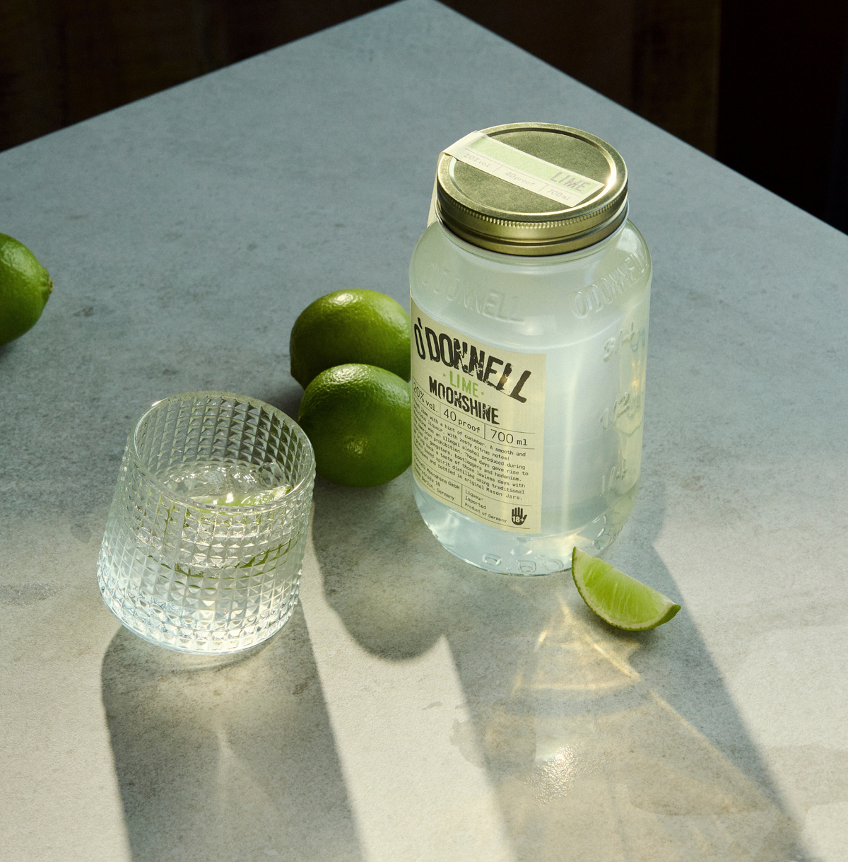 O'Donnell Moonshine Limette Likör - 20% vol.