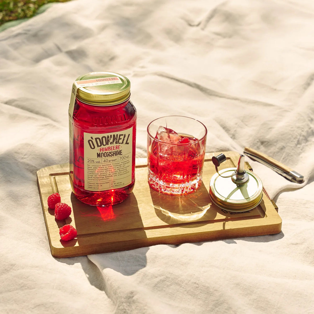 O'Donnell Moonshine Himbeere Likör - Starter Set