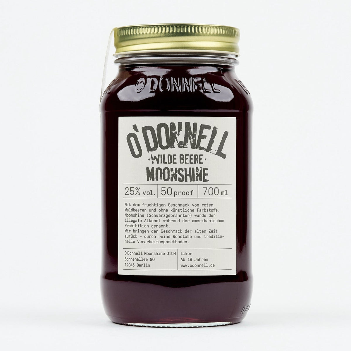 O'Donnell Moonshine Wilde Beere Likör - 25% vol.
