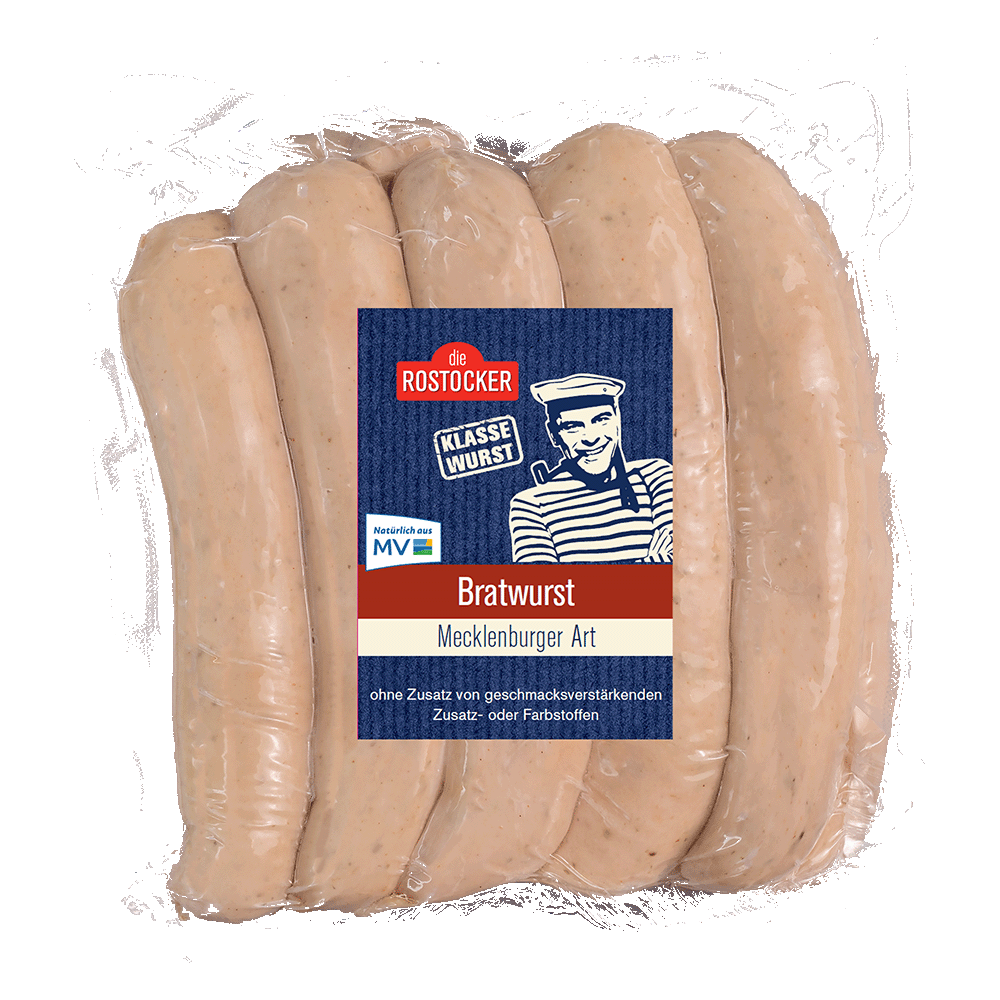 Die Rostocker Bratwurst Mecklenburger Art 10 x 100g