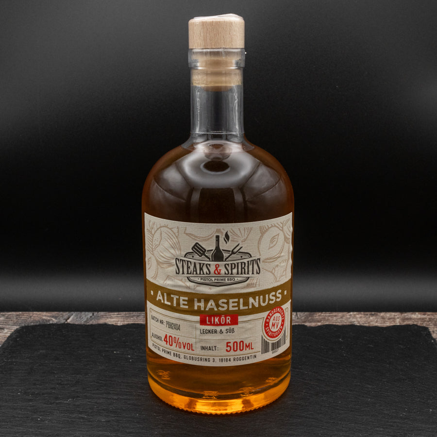 Steaks & Spirits Steaks & Spirits Alte Haselnuss Likör 40% 500ml