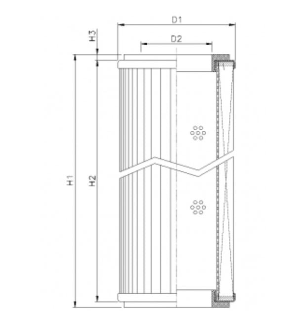RVR1360E03B Hydraulikfilterelement (Rücklauffilter)
