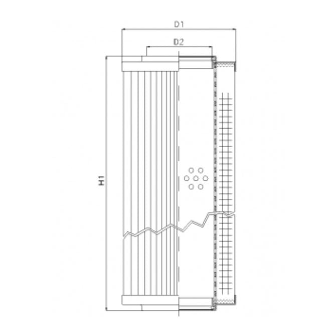 RVR1901E03B Hydraulikfilterelement (Rücklauffilter)