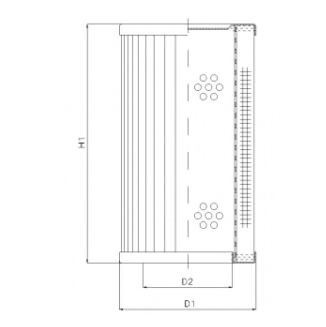 RVR660E10B Hydraulikfilterelement (Rücklauffilter)