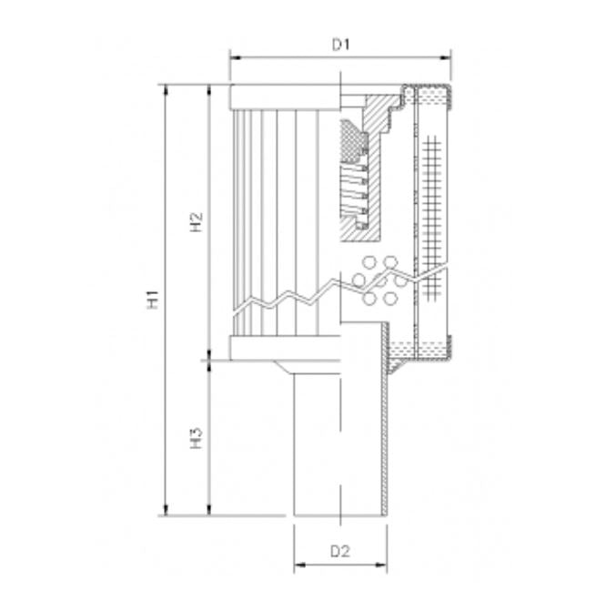RVR85A05B Hydraulikfilterelement (Rücklauffilter)