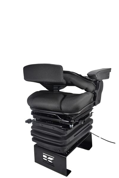 Sitz K-Lux, luftgefedert, 490 mm, 12 V, schwarz