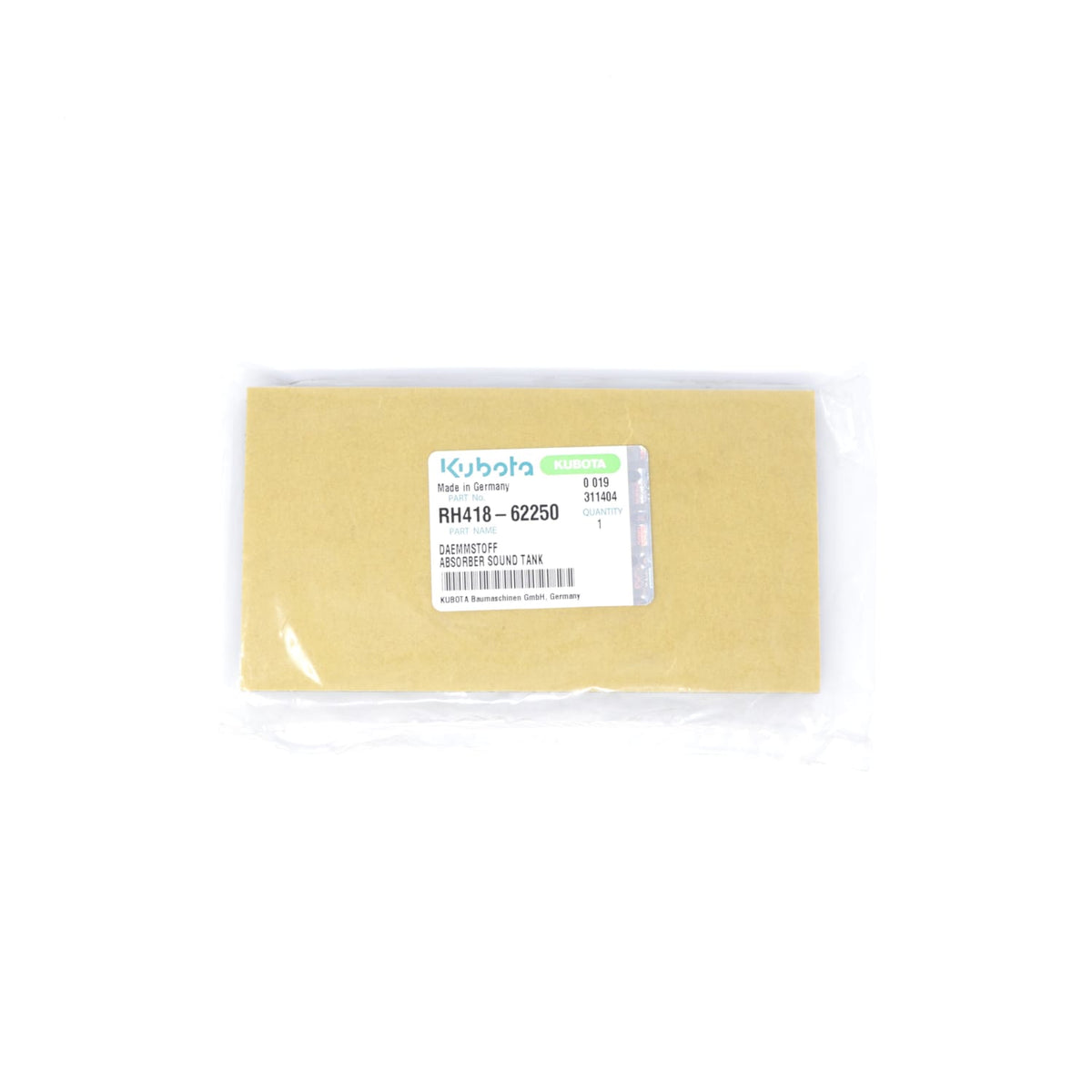 Kubota ABSORBER,SOUND(TANK,5)