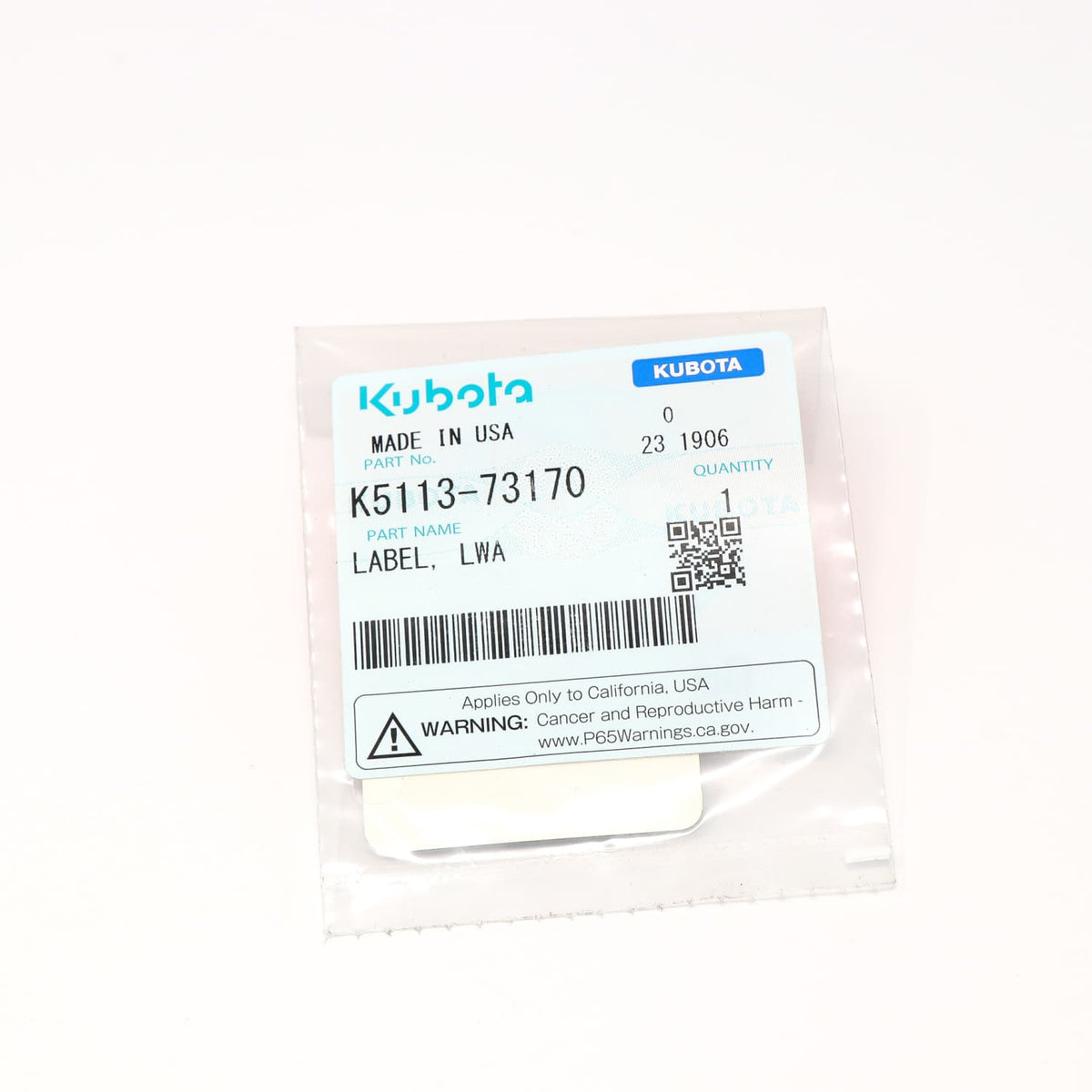 Kubota AUFKLEBER