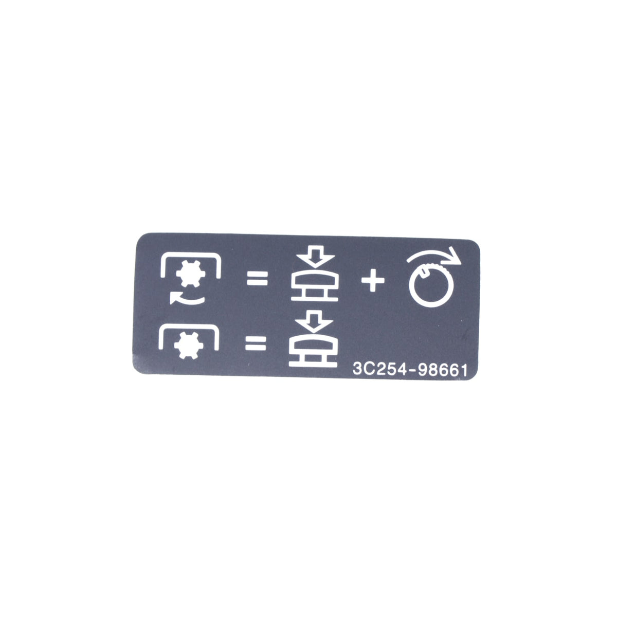 Kubota LABEL,PTO SWITCH
