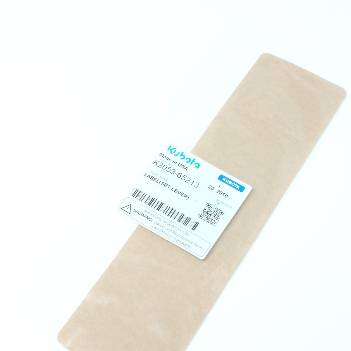 Kubota LABEL(SET,LEVER)