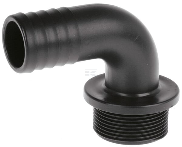 Schlauchanschluss 90° 15 mm x 1/2" AG