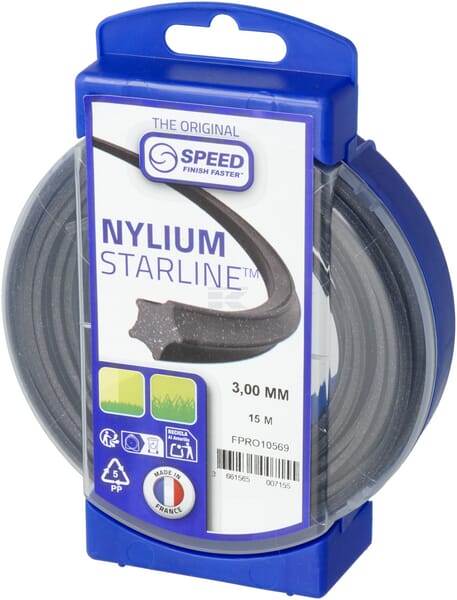 Trimmerfaden Ø 3,0 x 15 m Nylium Starline