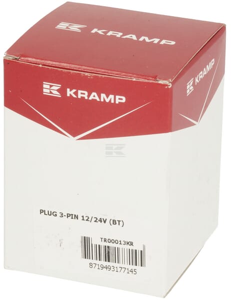 Stecker 3-polig, Kunststoff, 12/24V, Flachstecker