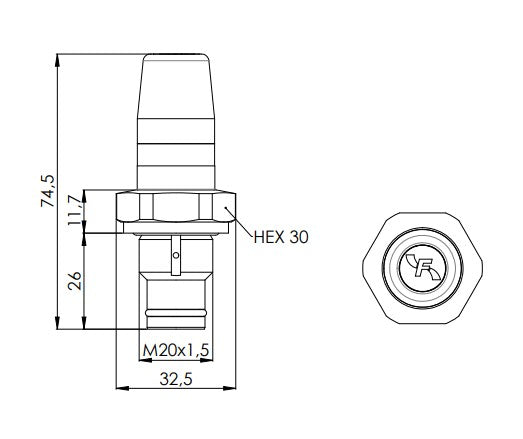 VSLXF5 Differenzdruckschalter 5 bar (opt.)