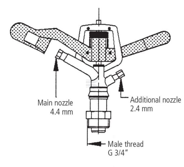 Bewässerungsspr.V35 BU 3/4"
