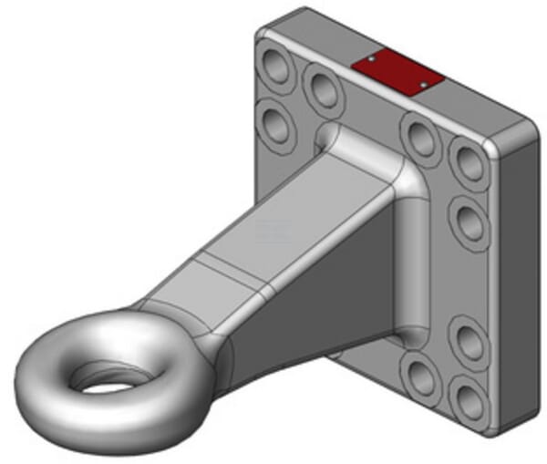 Flanschzugöse Hitchring 50mm