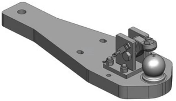 Tragplatte Kugelkuppl. 80 mm Scharmüller