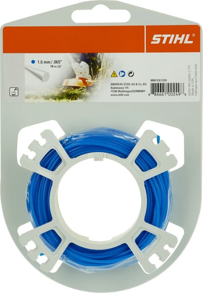 Trimmerfaden rund Ø 1,6 mm x 19,0 m blau