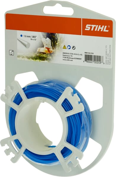 Trimmerfaden rund Ø 1,6 mm x 19,0 m blau