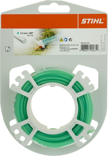 Trimmerfaden rund Ø 2,0 mm x 14,0 m grün