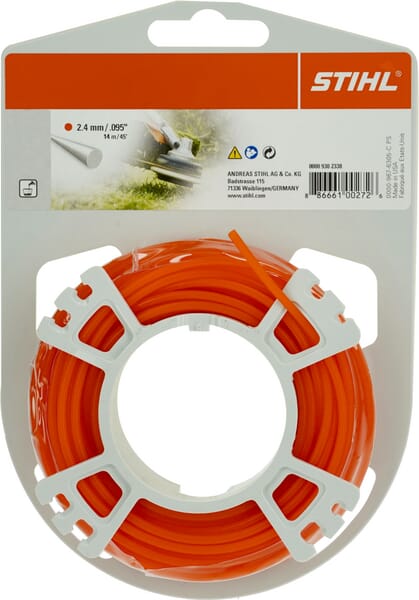 Fadenschnur rund Durchmesser 2,4 mm x 14 m orange Stihl