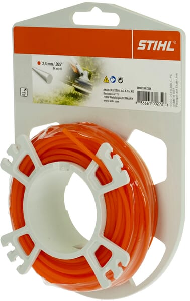 Fadenschnur rund Durchmesser 2,4 mm x 14 m orange Stihl