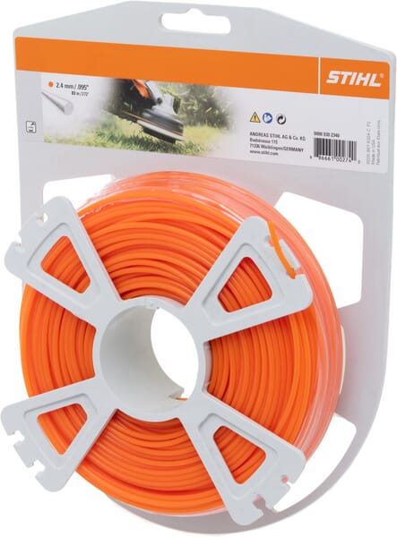 Trimmerfaden rund Ø 2,4 mm x 83,0 m orange