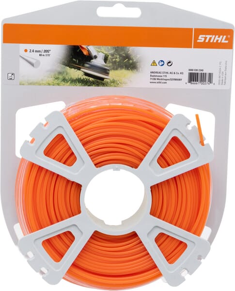 Trimmerfaden rund Ø 2,4 mm x 83,0 m orange