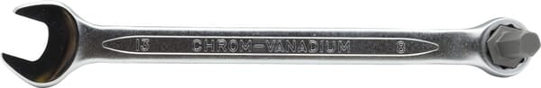 Maulschlüssel, 13 mm x Sechskant 8 mm