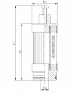 WG908 Hydraulikfilterelement (Druckfilter)