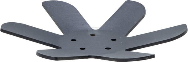 Spatenscheibe, rechts, 460x8 mm, 5 Löcher
