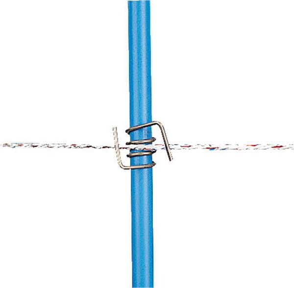 Edelstahlclip zum Glasfiber-/Kunststoffpfahl (10)