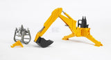 Heckbagger mit Greifer
