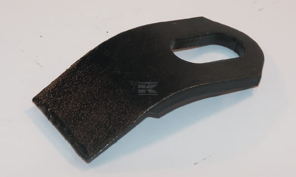 Schlegelmesser, Länge 94mm, breite 40mm, dicke 6mm, bohrungsdurchmesser 16;40mm