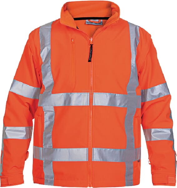Soft Shell Jacke, orange, Größe 4XL, Hydrowear