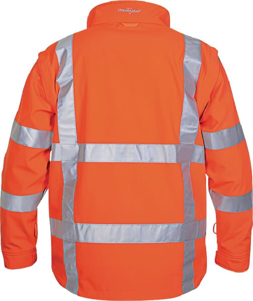 Soft Shell Jacke, orange, Größe 4XL, Hydrowear