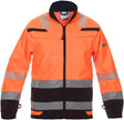 Soft Shell Jacke, orange-schwarz, Größe L, Hydrowear