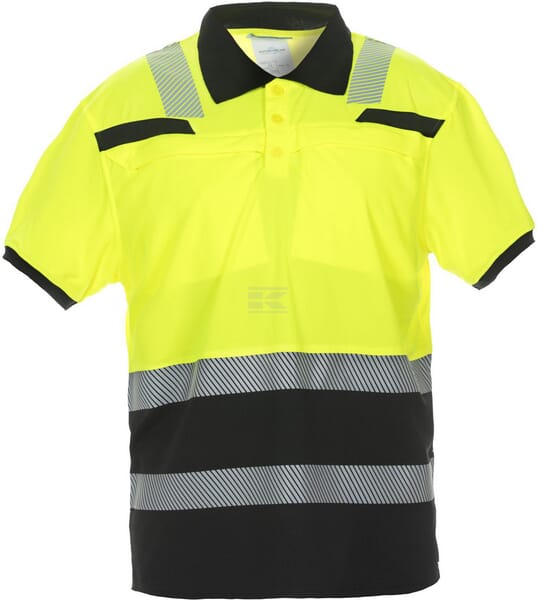 Warnschutz-Polohemd Tanna Trendy kurzärmelig, gelb/schwarz, Größe 5XL