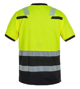 T-shirt Hi-vis M gelb/schwarz Tulsa