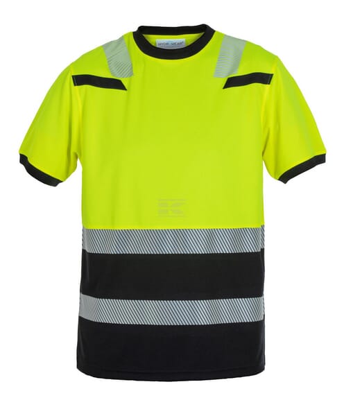 T-shirt Hi-vis M gelb/schwarz Tulsa
