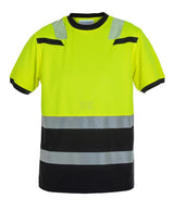 T-shirt Hi-vis M gelb/schwarz Tulsa