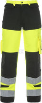Hosen , L , Hi-Vis , gelb;schwarz, Trendy High Visible Line by Hydrowear