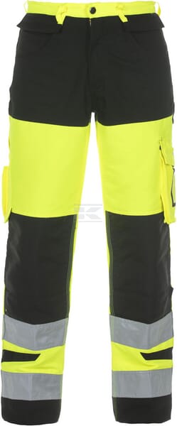Hosen , 3XL , Hi-Vis , gelb;schwarz, Trendy High Visible Line by Hydrowear