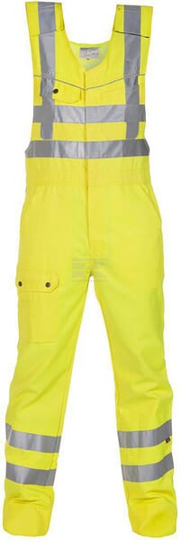 Latzhose, Erwachsener, Gr. S UK:34 Ja , gelb, Beaverline , by Hydrowear