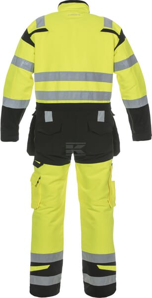 Overalls, Erwachsener, Gr. L UK:38-40 Ja , gelb;schwarz, Trendy High Visible Line , by Hydrowear
