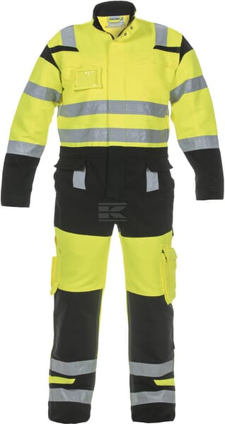 Overalls, Erwachsener, Gr. 2XL UK:42 Ja , gelb;schwarz, Trendy High Visible Line , by Hydrowear