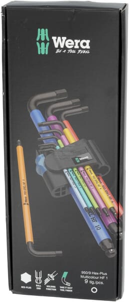 Winkelschraubendreher-Satz 950/9 Hex-Plus