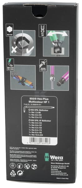 Winkelschraubendreher-Satz 950/9 Hex-Plus