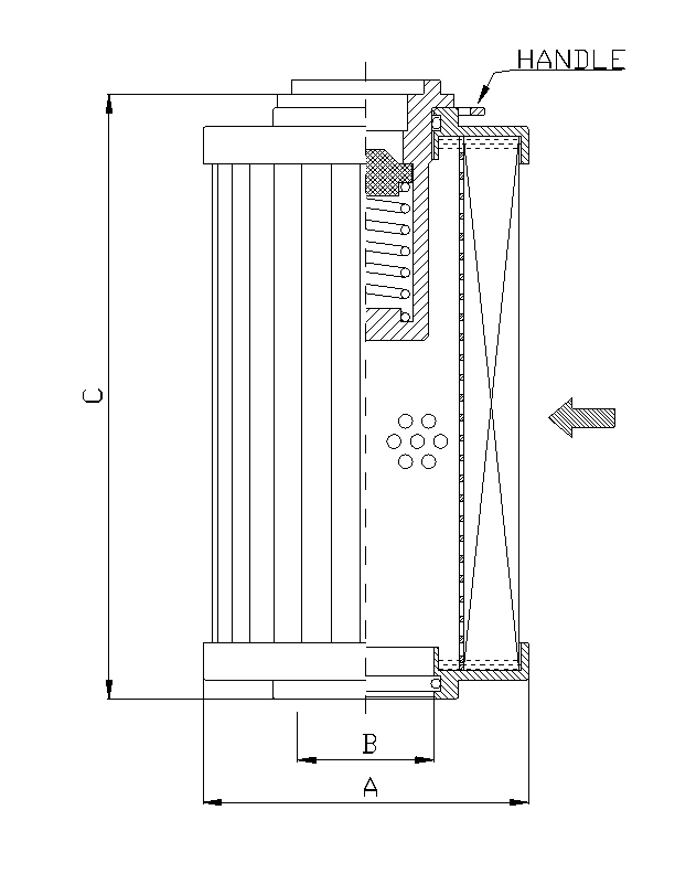 R122C10B Hydraulikfilterelement (Rücklauffilter)
