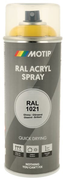 RAL 1021 Acrylspray Rapsgelb